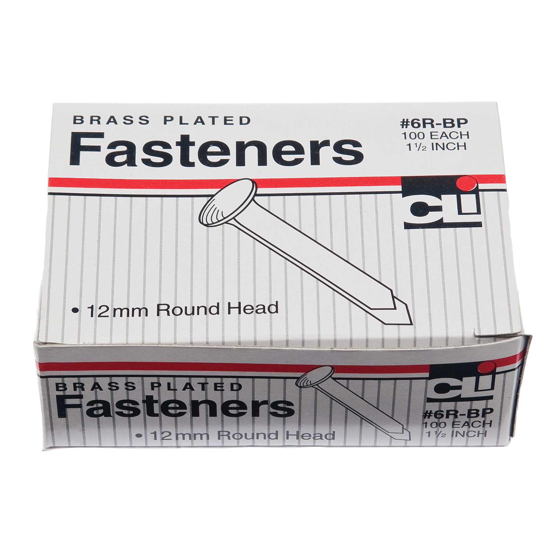 1.5 Brass Paper Fasteners, 5 Boxes of 100